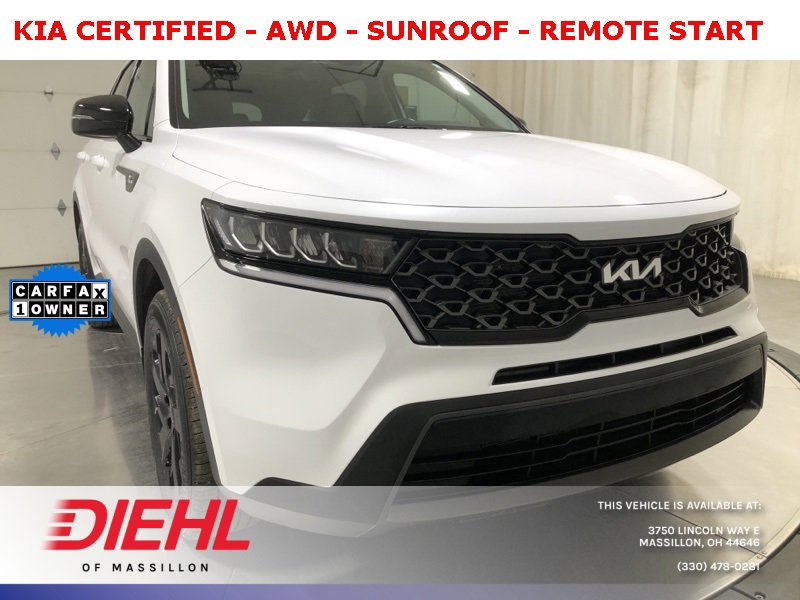 Certified 2022 Kia Sorento S w/ Panoramic Sunroof Package