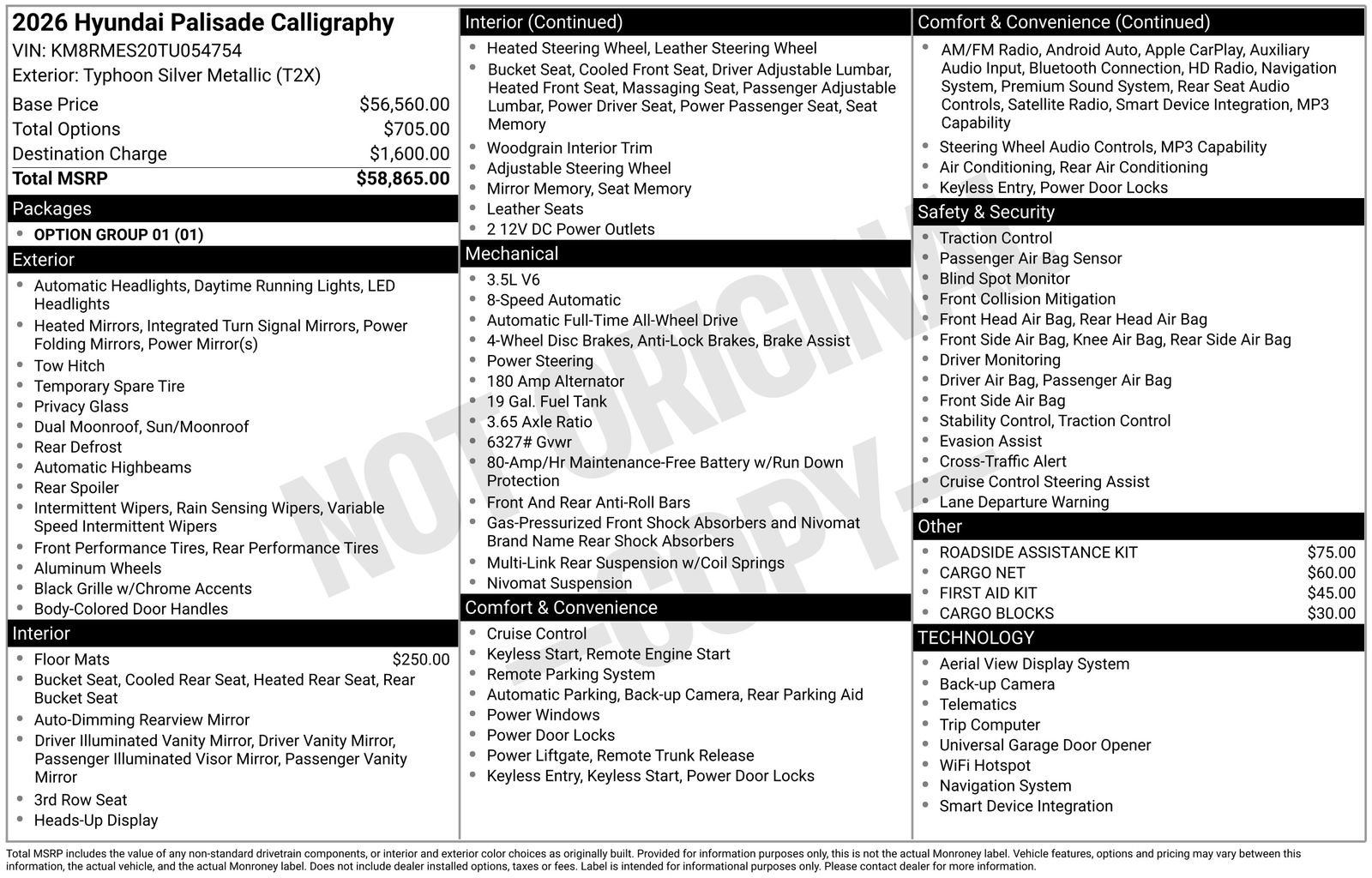 New 2026 Hyundai Palisade Calligraphy image 8