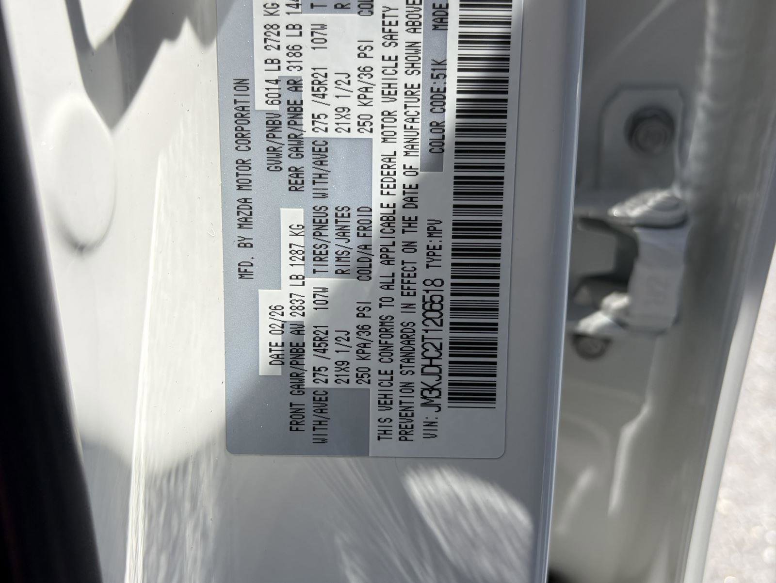 New 2026 MAZDA CX-70 3.3 Turbo S w/ Premium Package AWD/4WD image 52