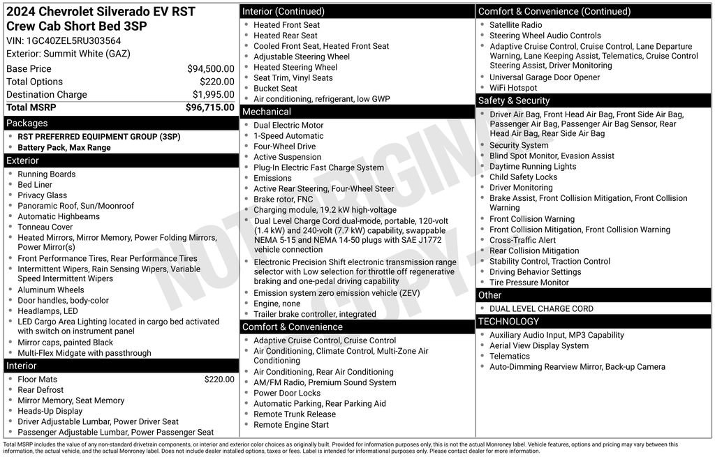 Used 2024 Chevrolet Silverado EV RST AWD/4WD image 5