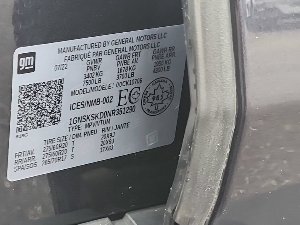 Used 2022 Chevrolet Tahoe Premier AWD/4WD image 32