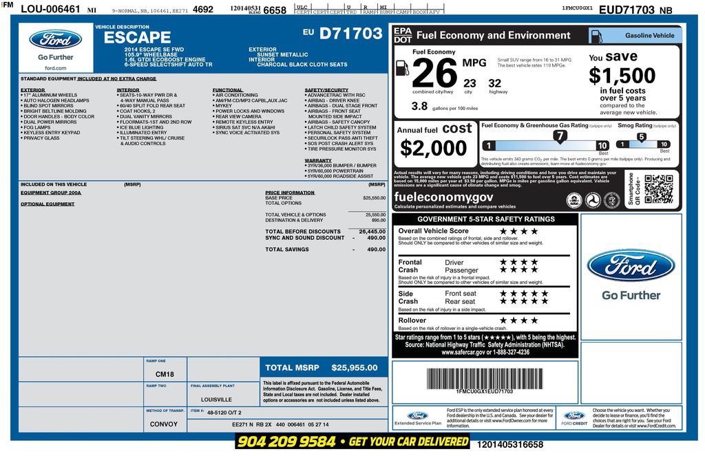 Used 2014 Ford Escape SE FWD image 27
