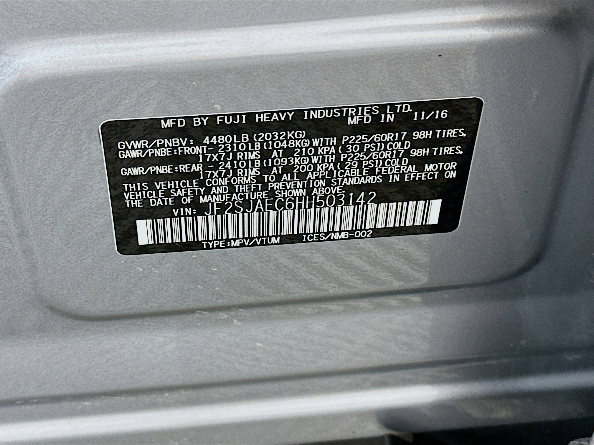 Used 2017 Subaru Forester 2.5i Premium w/ Popular Package #2A AWD/4WD image 12