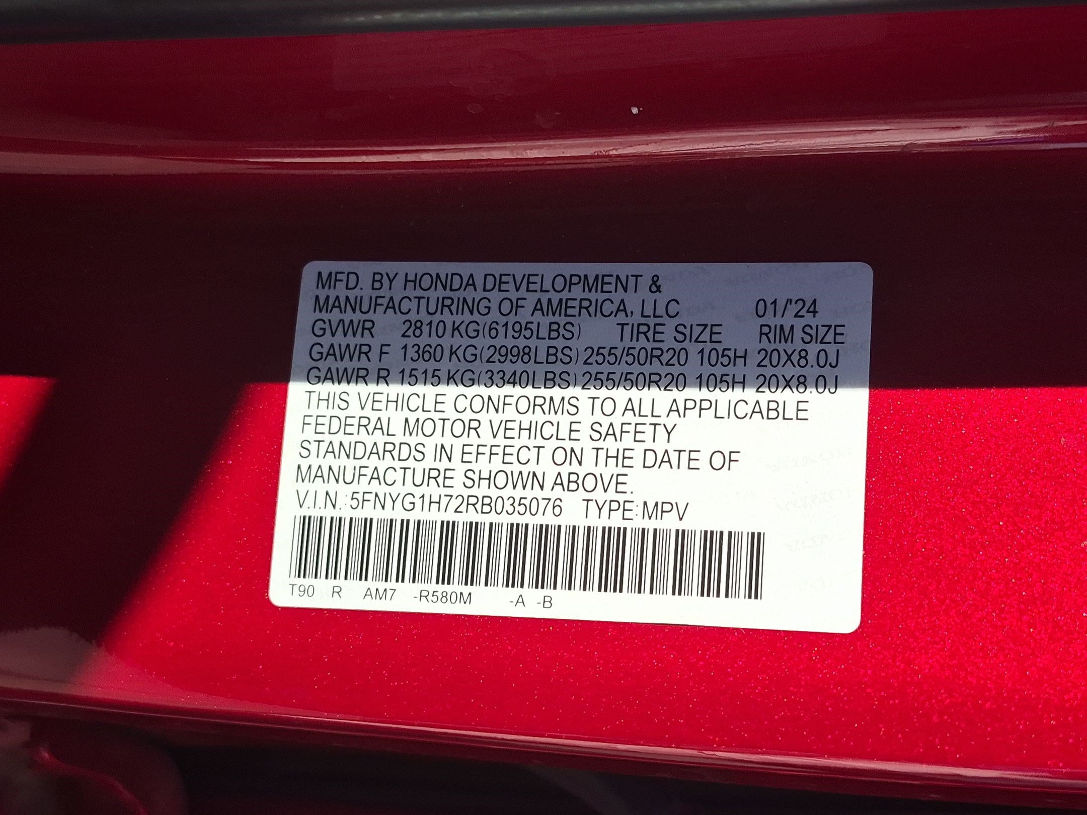 Used 2024 Honda Pilot Touring image 35