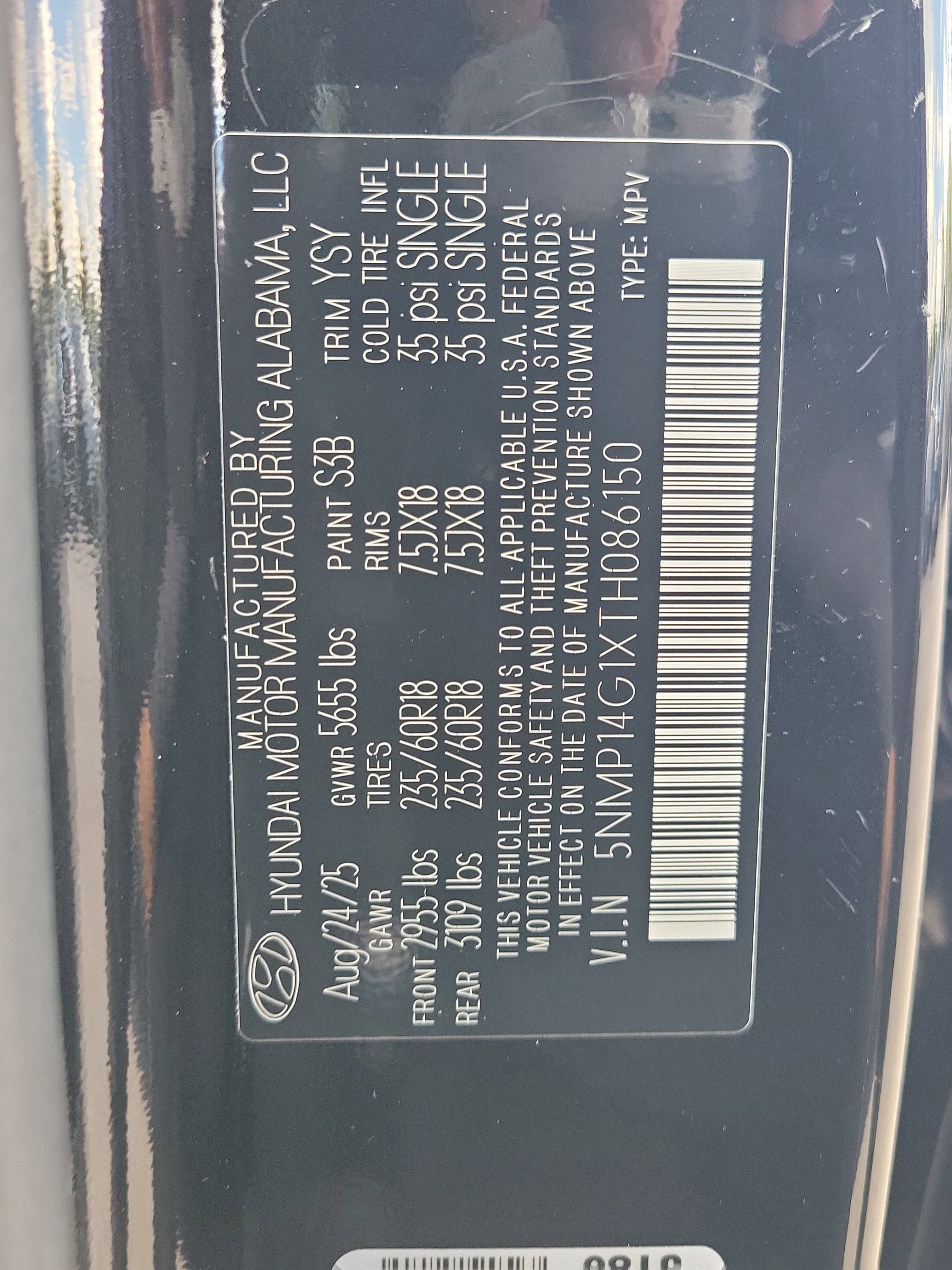 New 2026 Hyundai Santa Fe SE image 35