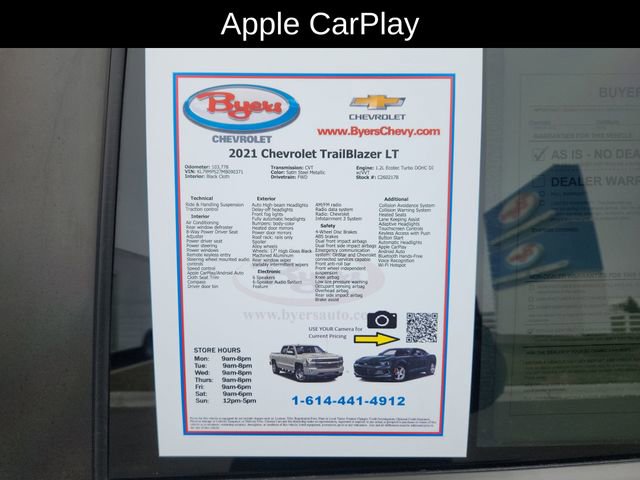 Used 2021 Chevrolet TrailBlazer LT image 12