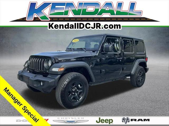 Certified 2025 Jeep Wrangler Unlimited Sport AWD/4WD image 1