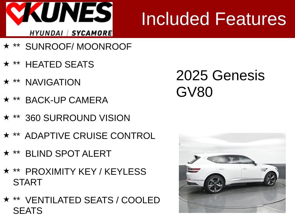Used 2025 Genesis GV80 2.5T Prestige AWD/4WD image 2
