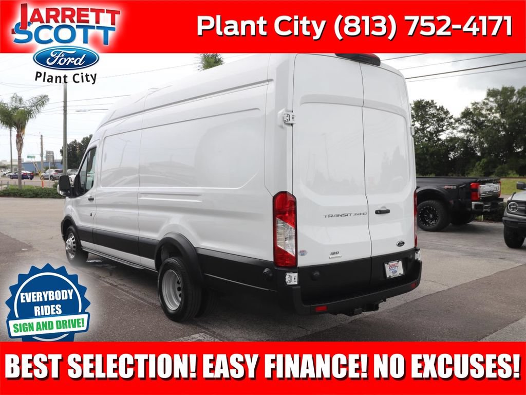 Certified 2025 Ford Transit 350 148 High Roof Extended DRW w/ Interior Upgrade Package
