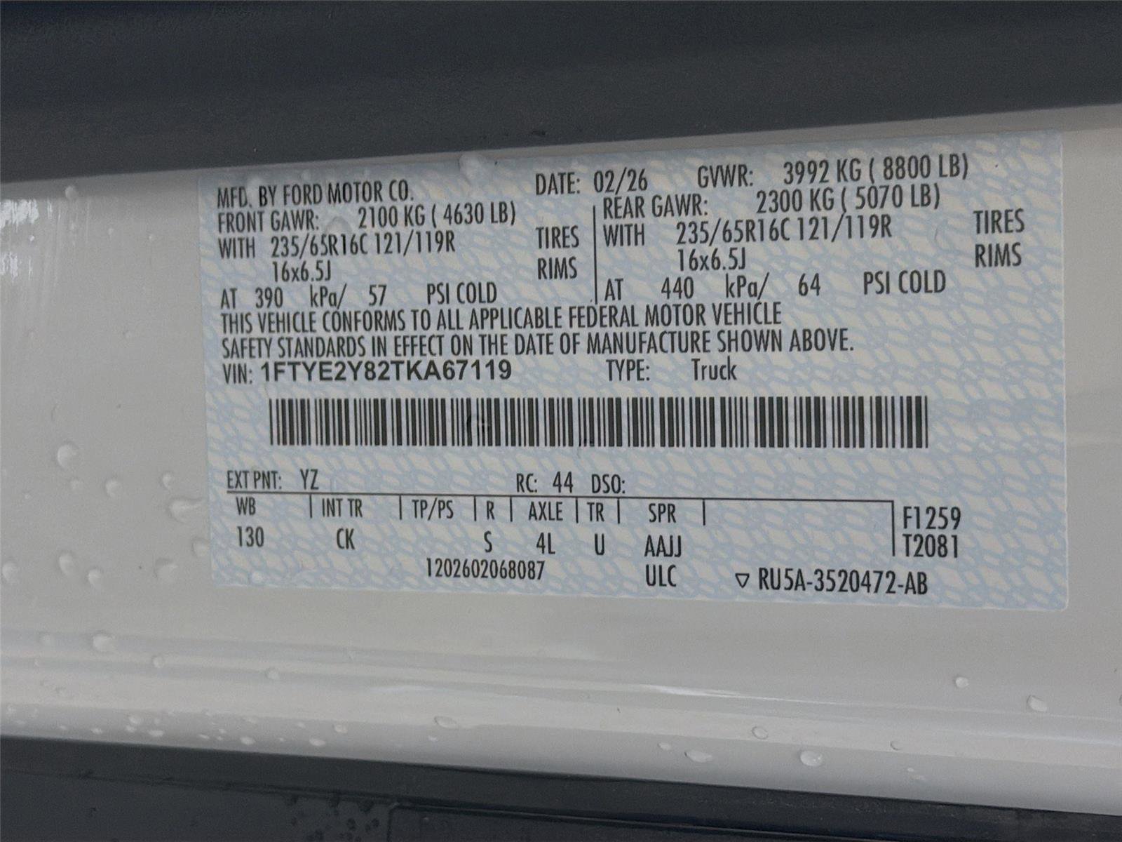 New 2026 Ford Transit 150 Low Roof AWD image 28