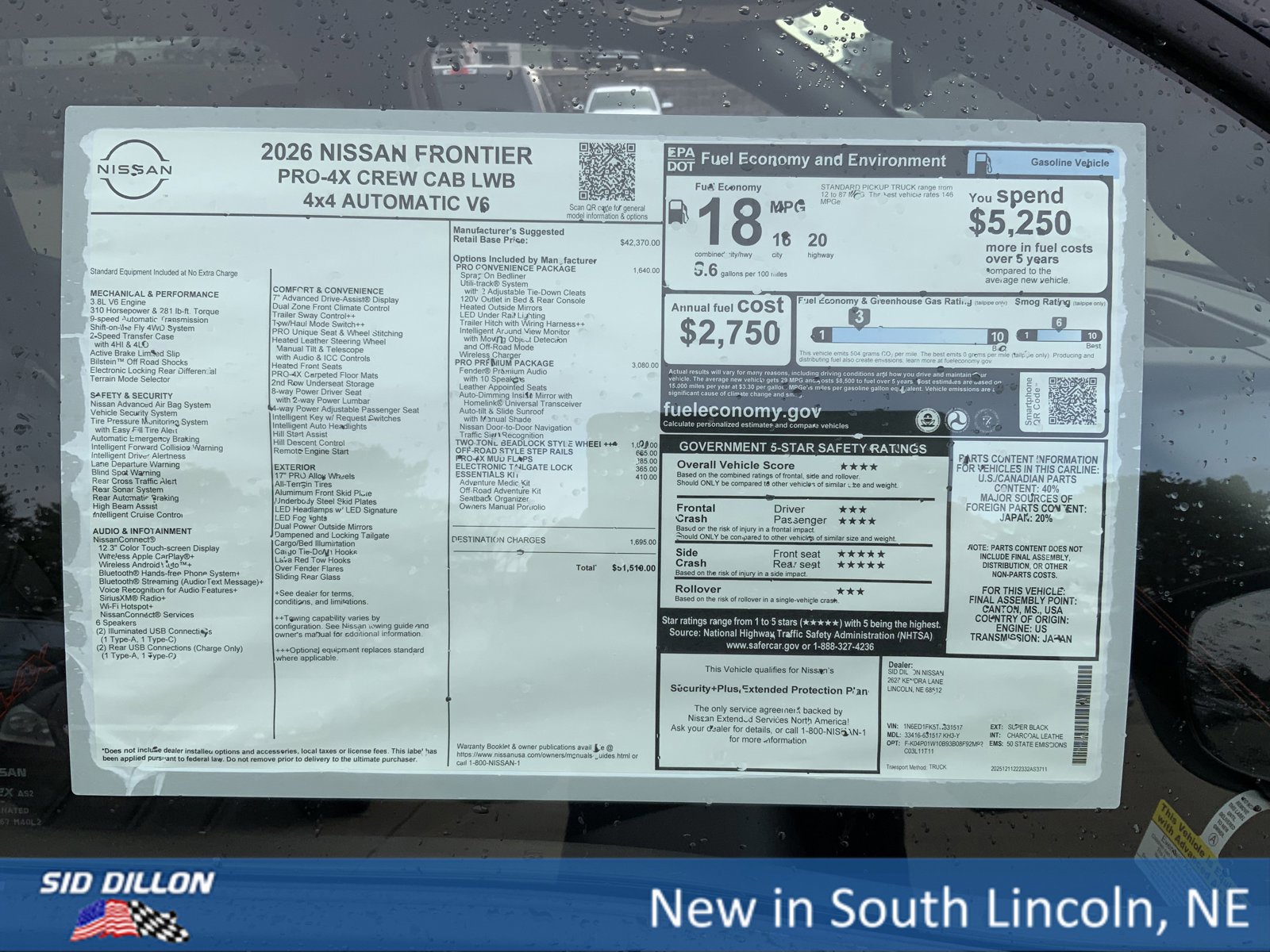 New 2026 Nissan Frontier PRO-4X w/ Pro Premium Package image 13