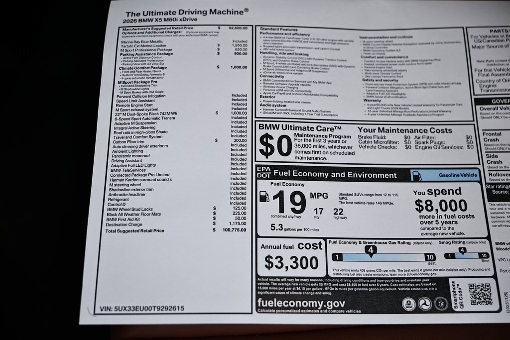 New 2026 BMW X5 M60i w/ Climate Comfort Package image 42