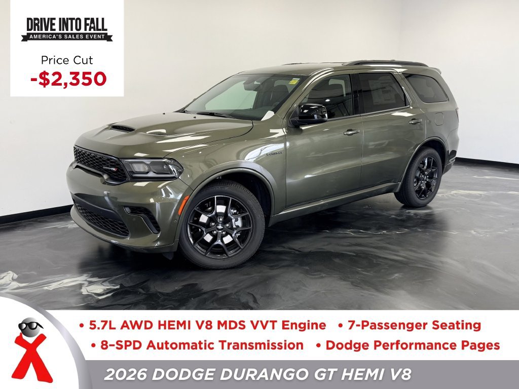 New 2026 Dodge Durango GT w/ Blacktop Package