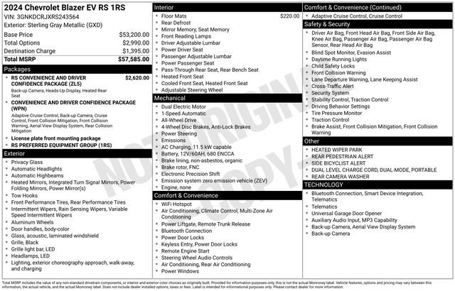 Used 2024 Chevrolet Blazer EV RS AWD/4WD image 40
