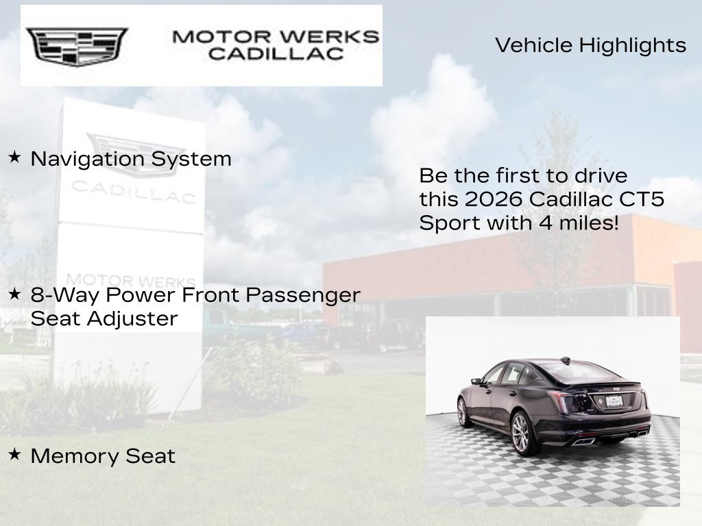 New 2026 Cadillac CT5 Sport w/ Technology Package AWD/4WD image 12