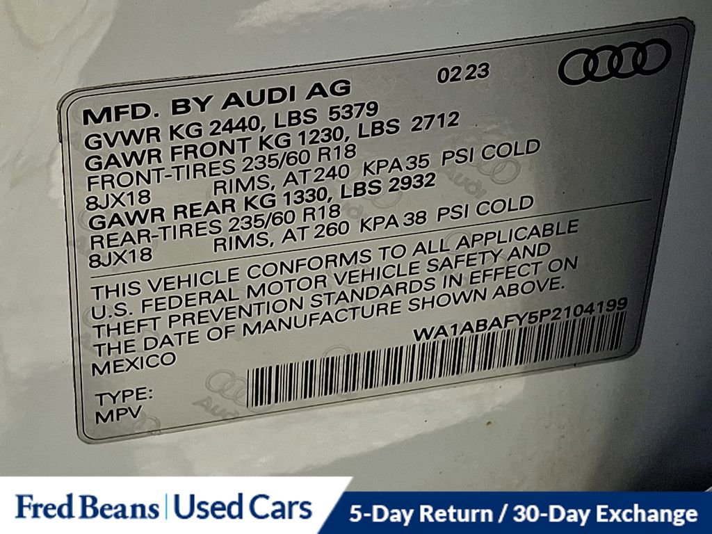 Used 2023 Audi Q5 2.0T Premium w/ Convenience Package AWD/4WD image 28