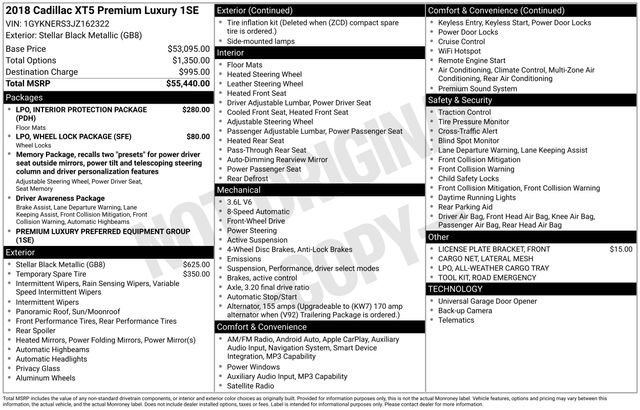 Used 2018 Cadillac XT5 Premium Luxury image 31