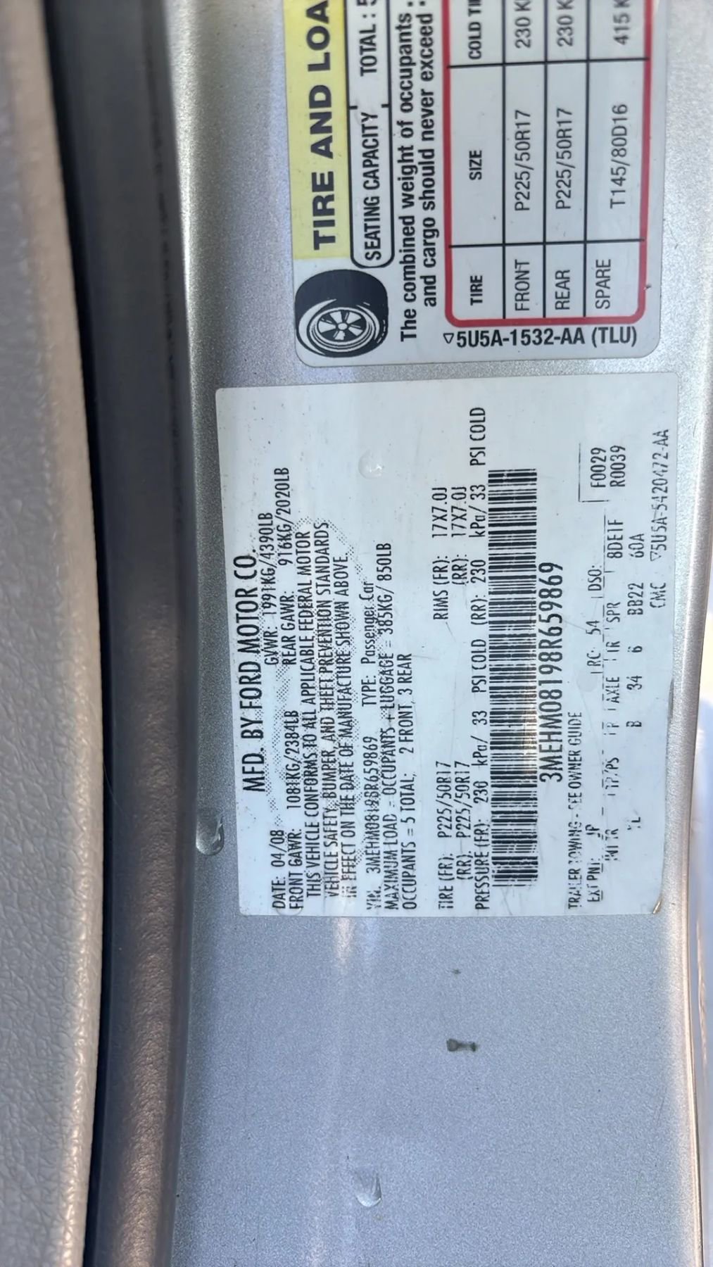 Used 2008 Mercury Milan Premier image 19