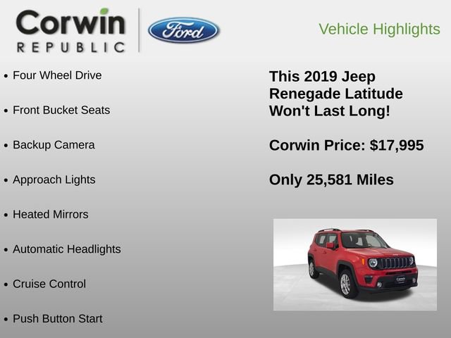 Used 2019 Jeep Renegade Latitude image 6