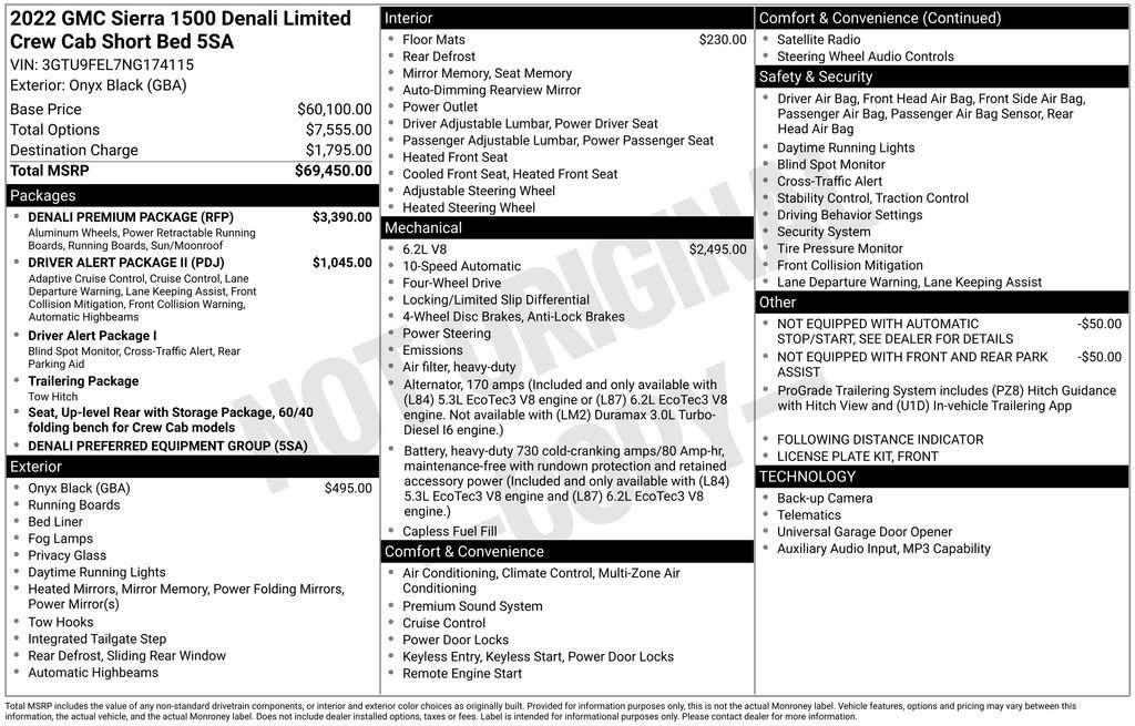 Certified 2022 GMC Sierra 1500 Denali w/ Denali Premium Package AWD/4WD image 49