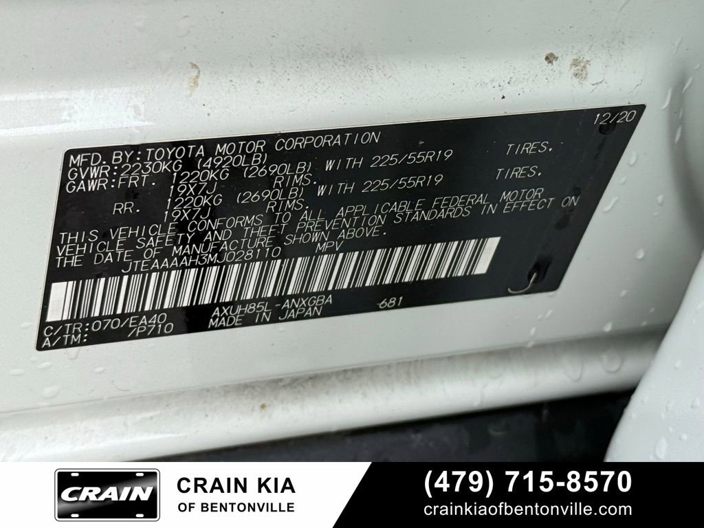 Used 2021 Toyota Venza XLE w/ Softex Package AWD/4WD image 35