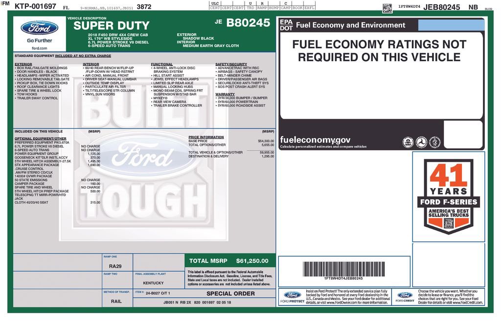 Used 2018 Ford F450 XL w/ STX Appearance Package image 35