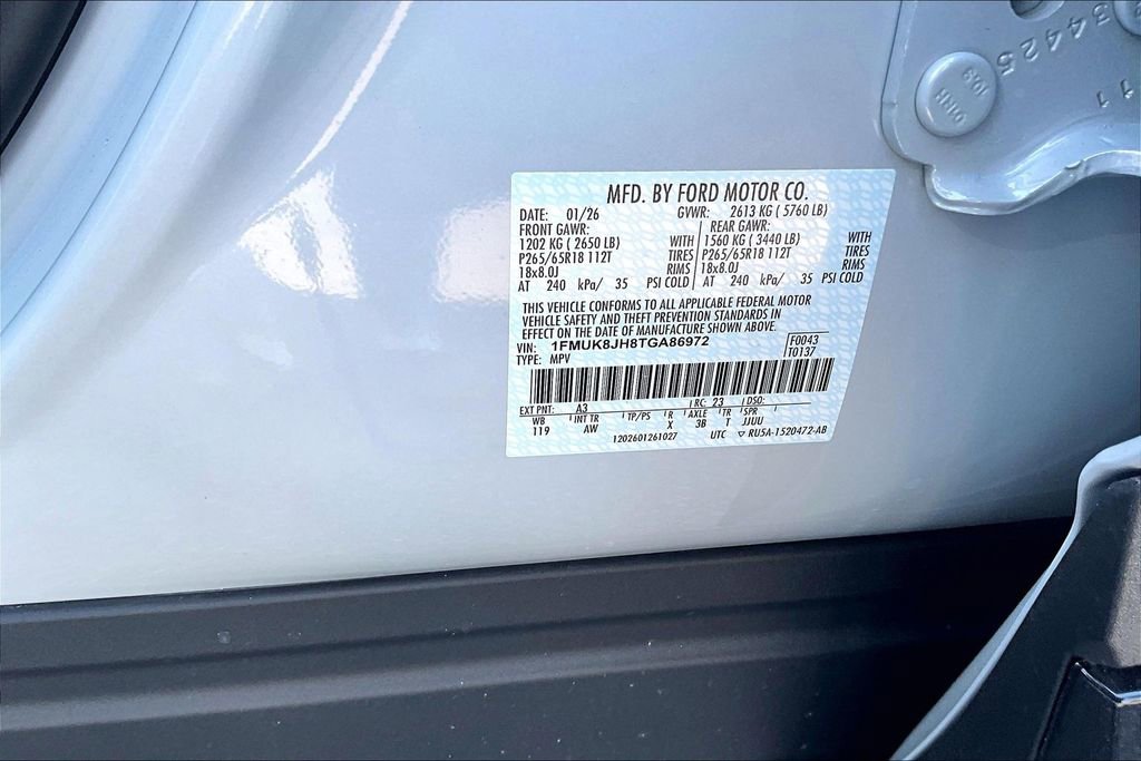 New 2026 Ford Explorer Tremor w/ Tremor Convenience Package image 13