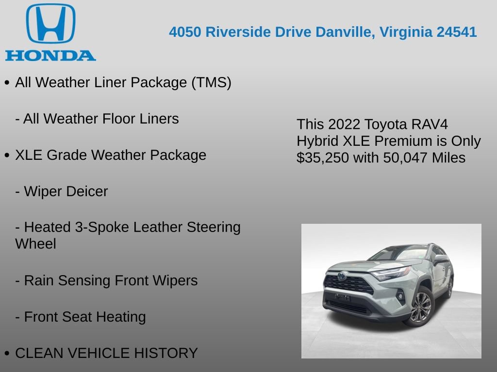 Used 2022 Toyota RAV4 XLE Premium AWD/4WD image 7