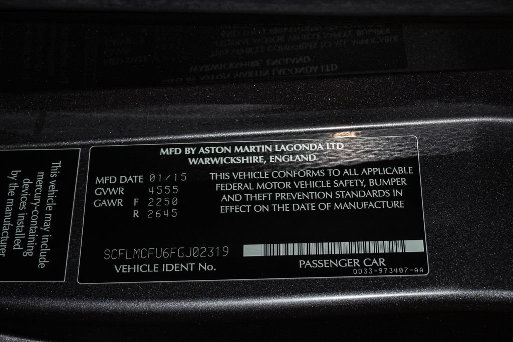 Used 2015 Aston Martin Vanquish Coupe RWD image 37