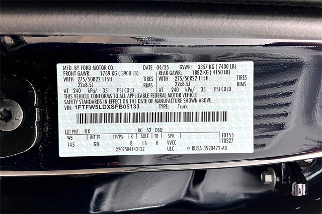 New 2025 Ford F150 Lariat w/ Equipment Group 502A High image 13