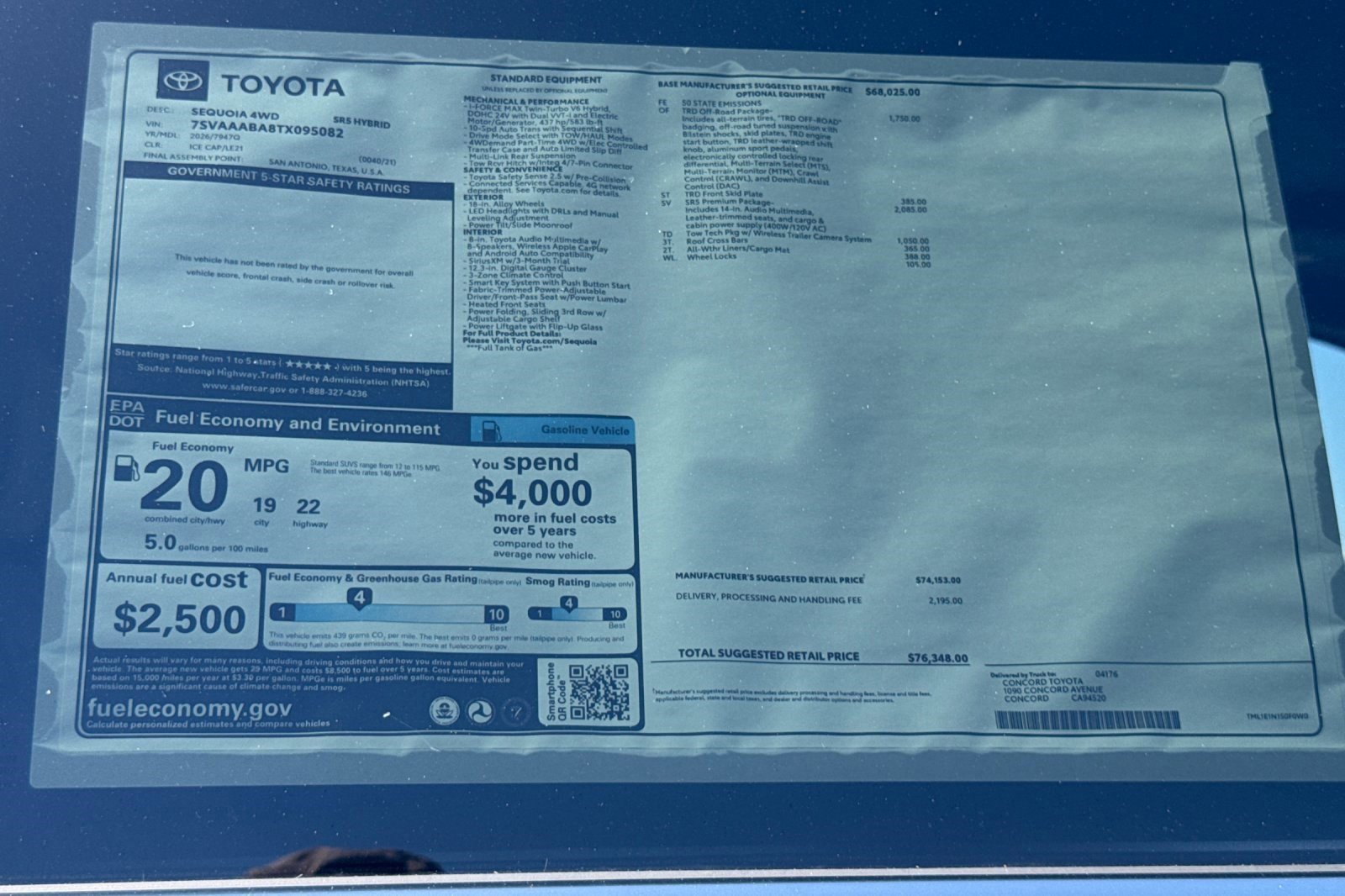 New 2026 Toyota Sequoia SR5 AWD/4WD image 30