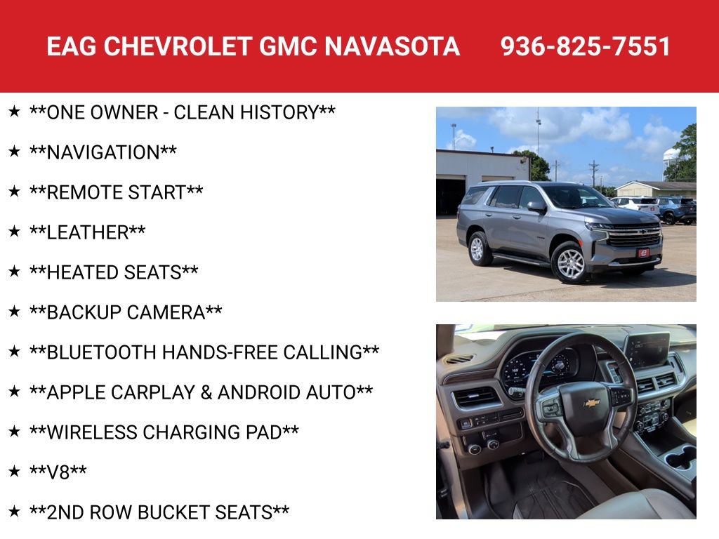 Used 2022 Chevrolet Tahoe LT w/ Luxury Package RWD image 4