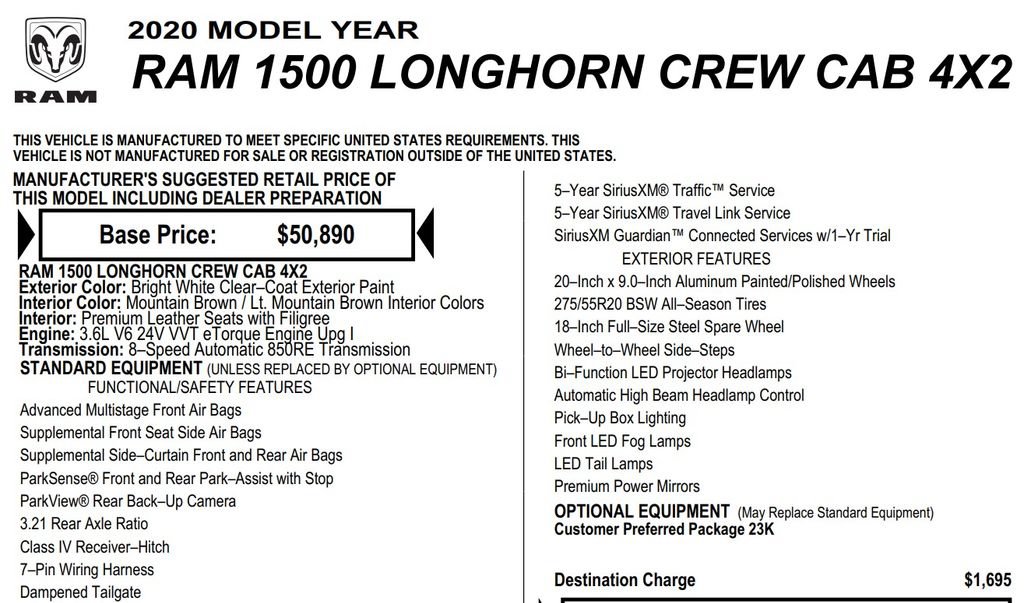 Used 2020 RAM 1500 Limited RWD image 17