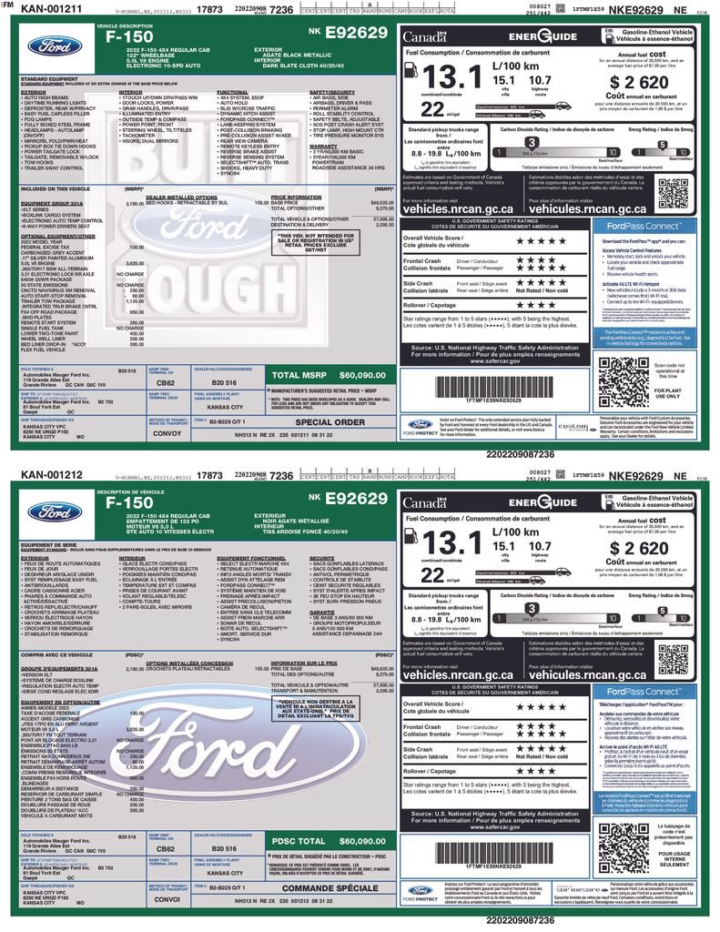 Used 2022 Ford F150 XLT w/ Equipment Group 301A Mid AWD/4WD image 22