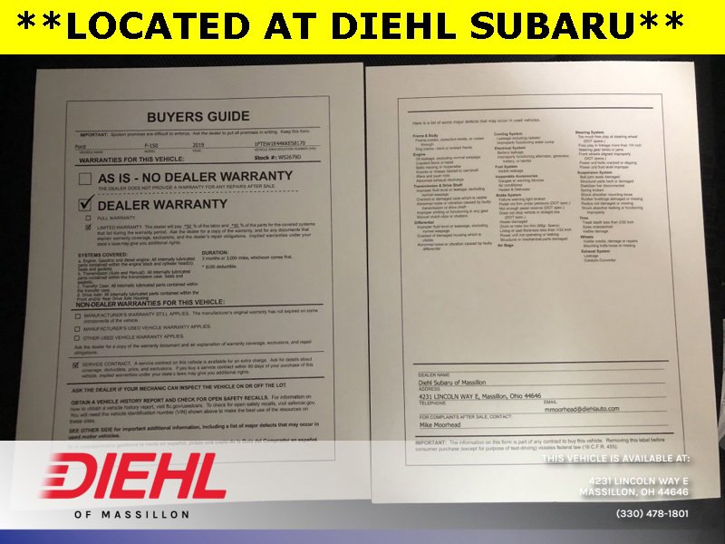 Used 2019 Ford F150 XLT w/ Equipment Group 302A Luxury image 58