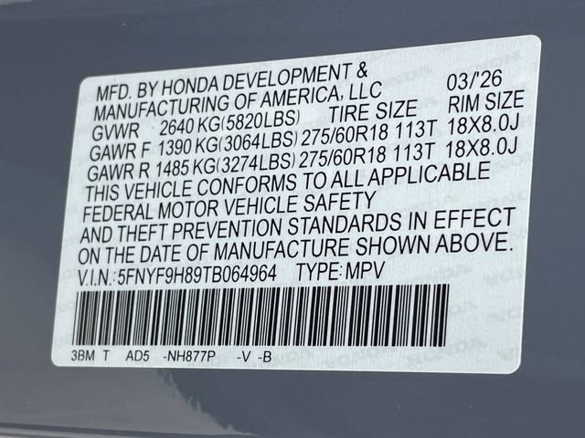 New 2026 Honda Passport TrailSport Elite image 27