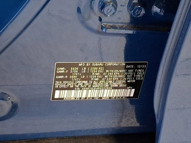 Certified 2024 Subaru Outback Wilderness AWD/4WD image 29