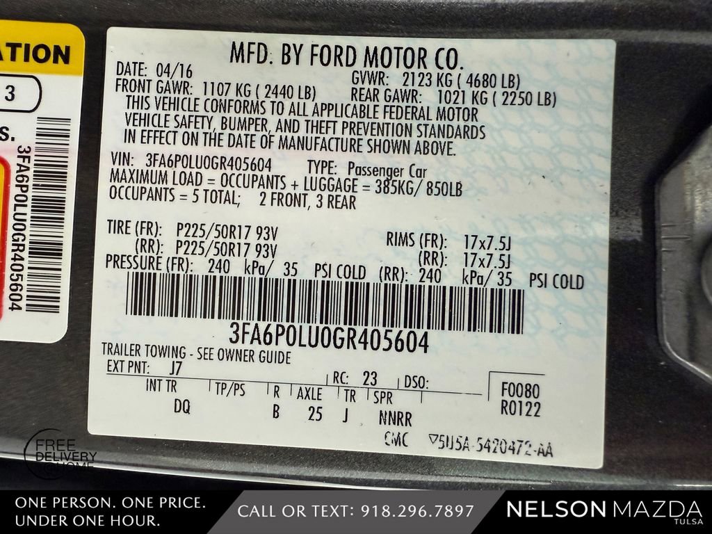 Used 2016 Ford Fusion SE FWD image 48