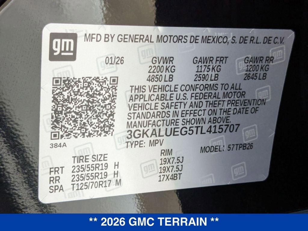 New 2026 GMC Terrain Elevation w/ Black Edition image 35