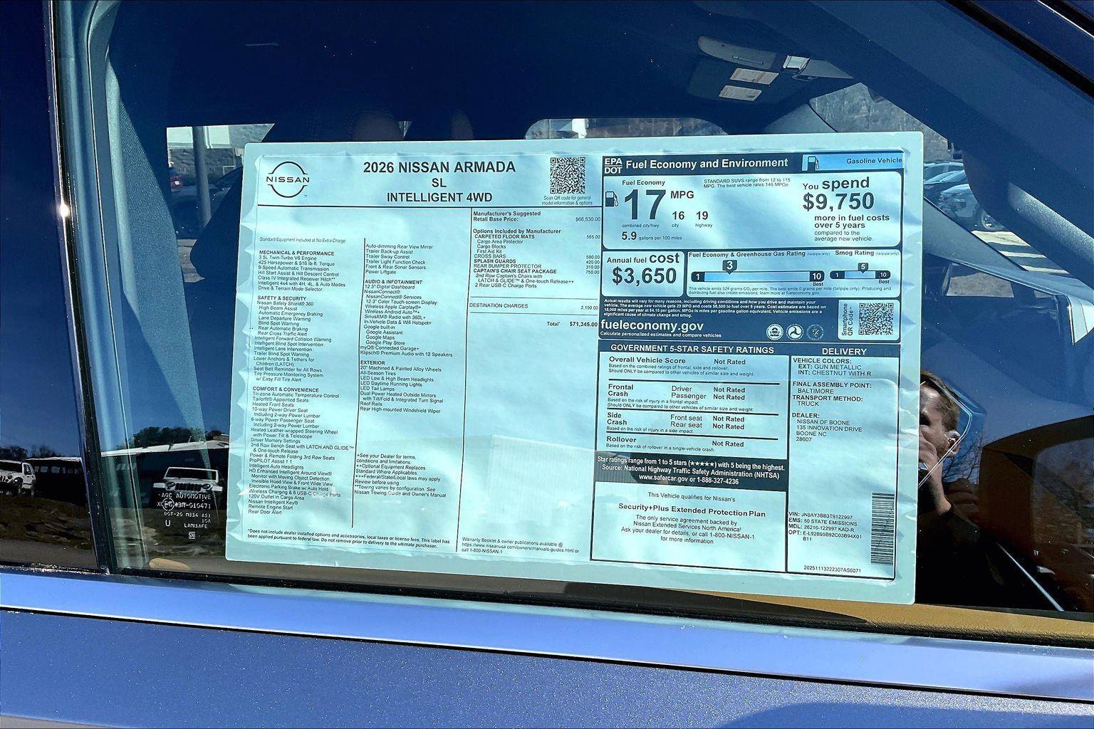 New 2026 Nissan Armada SL w/ Captain's Chari Seat Package image 15