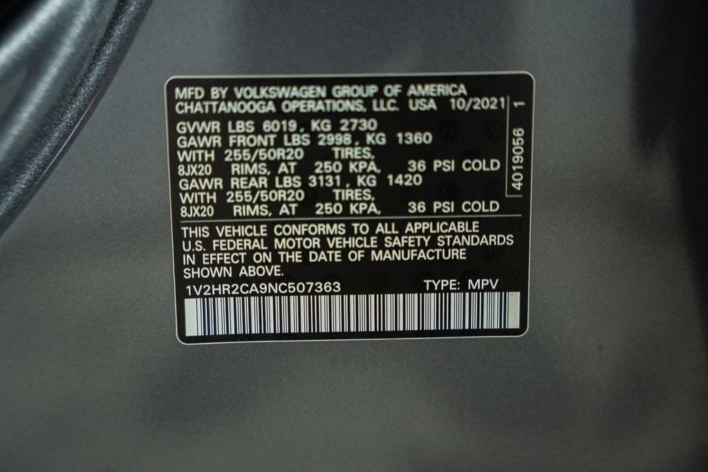 Used 2022 Volkswagen Atlas SE w/ Black Wheel Package image 40