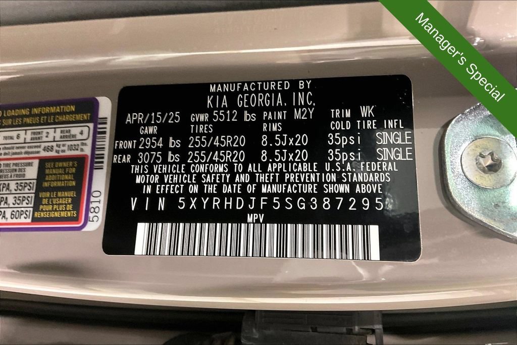 Used 2025 Kia Sorento X-Line EX AWD/4WD image 43