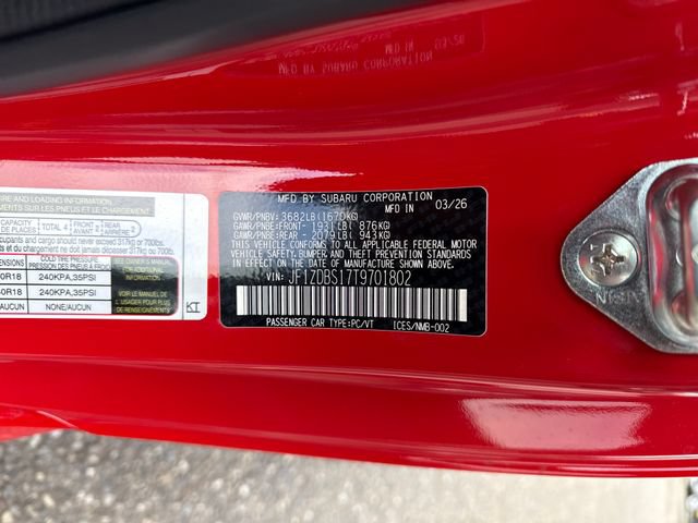 New 2026 Subaru BRZ tS RWD image 21