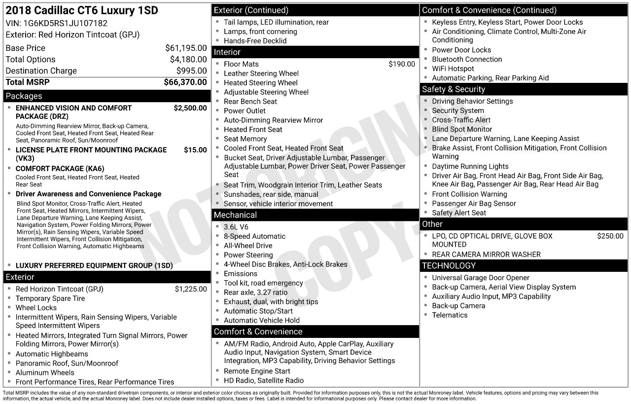 Used 2018 Cadillac CT6 Luxury image 3