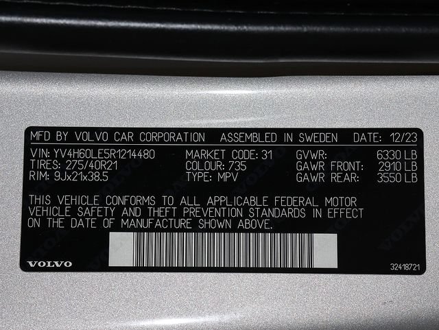 Used 2024 Volvo XC90 T8 Plus w/ Protection Package AWD/4WD image 46