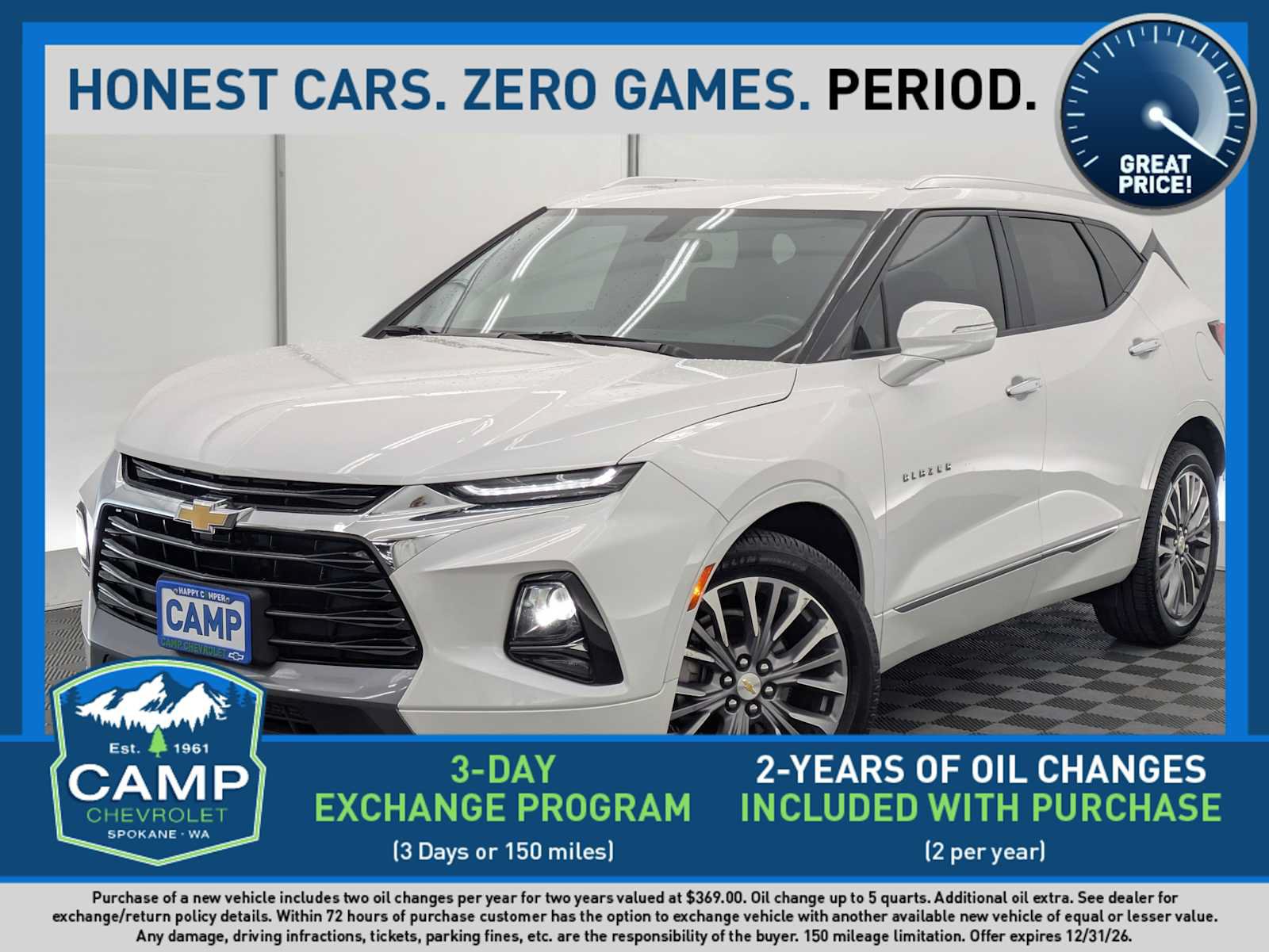 Used 2020 Chevrolet Blazer Premier