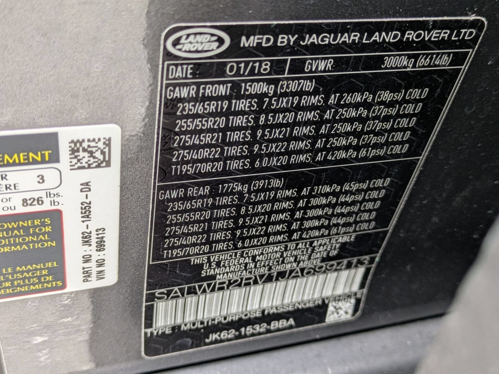 Used 2018 Land Rover Range Rover Sport HSE AWD/4WD image 31
