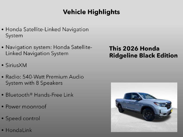 New 2026 Honda Ridgeline Black Edition image 5