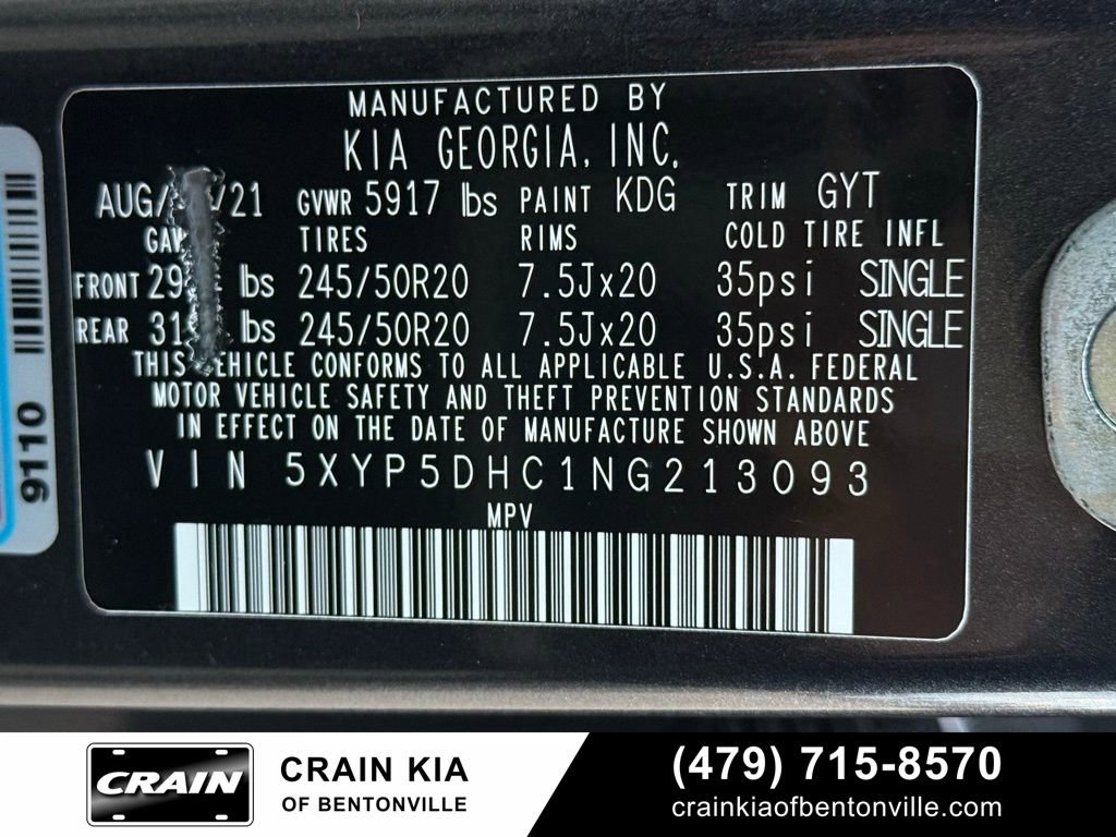 Certified 2022 Kia Telluride SX w/ Nightfall Edition Package image 37