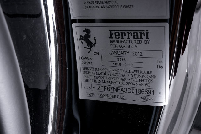 Certified 2012 Ferrari 458 Italia Coupe RWD image 61